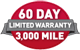 60 Day Limited Warranty
